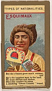 Esquimaux, from Types of Nationalities (N240) issued by Kinney Bros. by Kinney Brothers Tobacco Company
