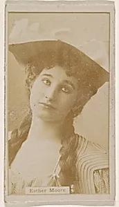 Esther Moore, from the Actresses series (N245) issued by Kinney Brothers to promote Sweet Caporal Cigarettes by Kinney Brothers Tobacco Company