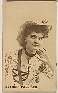 Esther Palliser, from the Actresses series (N246), Type 1, issued by Kinney Brothers to promote Sporting Extra Cigarettes by Kinney Brothers Tobacco Company