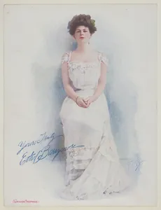 Ethel Barrymore, from the Actresses series (T1), distributed by the American Tobacco Co. to promote Turkish Trophies Cigarettes