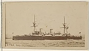 Etna, Italy, from the Famous Ships series (N50) for Virginia Brights Cigarettes by Allen & Ginter