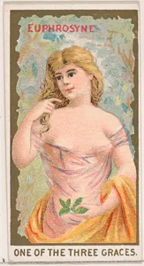 Euphrosyne, One of the Three Graces, from the Goddesses of the Greeks and Romans series (N188) issued by Wm. S. Kimball & Co.