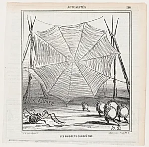 European budgets, from 'News of the day,' published in Le Charivari, October 9, 1868 by Destouches|Honoré Daumier|Arnaud de Vresse
