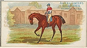 Eurus, from The World's Racers series (N32) for Allen & Ginter Cigarettes by Allen & Ginter|Lindner, Eddy & Claus