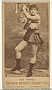 Eva Ward, from the Actors and Actresses series (N45, Type 1) for Virginia Brights Cigarettes by Allen & Ginter