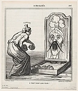 Every toss loses, from 'News of the day,' published in Le Charivari, September 15, 1868 by Honoré Daumier|Arnaud de Vresse|Destouches