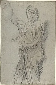 Executioner Holding Up a Severed Head