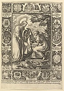 Exemplar Virtutum, from the "Allegorical Scenes from the Life of Christ" by Hendrick Goltzius