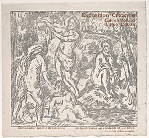 Exhibition Catalogue Cover for a Cézanne show at the Galerie Vollard (May 9–June 10, 1898) by Paul Cézanne