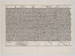 Explanatory Text, Part II, from the Arch of Honor, proof, dated 1515, printed 1517-18