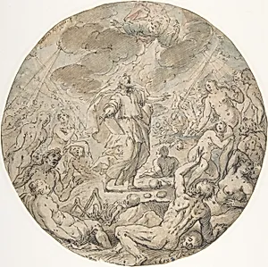 Ezekiel in the Valley of the Dry Bones by Gotthard Ringgli|Georg Pecham