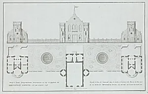 Façade et plan de l'Amirauté dans le jardin à Tsárskoye Selò... by Ivan Kuvakin