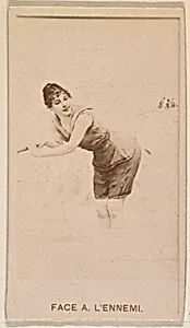 Face A. L'ennemi, from the Actresses series (N245) issued by Kinney Brothers to promote Sweet Caporal Cigarettes by Kinney Brothers Tobacco Company