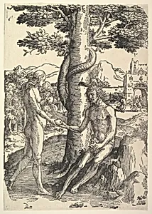 Fall of Man (Adam and Eve) by Lucas van Leyden