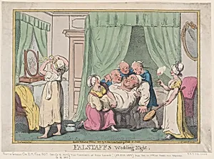 Falstaff's Wedding Night by Rudolph Ackermann, London|Thomas Rowlandson|Nicolaus Heideloff