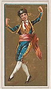 Fandango, from National Dances (N225, Type 1) issued by Kinney Bros. by Kinney Brothers Tobacco Company
