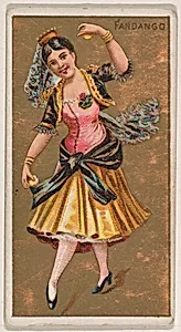 Fandango, from National Dances (N225, Type 1) issued by Kinney Bros. by Kinney Brothers Tobacco Company