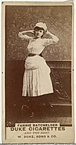 Fannie Batchelder, from the Actors and Actresses series (N145-7) issued by Duke Sons & Co. to promote Duke Cigarettes by W. Duke, Sons & Co.