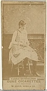 Fannie Batchelder, from the Actors and Actresses series (N145-7) issued by Duke Sons & Co. to promote Duke Cigarettes by W. Duke, Sons & Co.