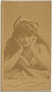 Fannie York, from the Actors and Actresses series (N45, Type 1) for Virginia Brights Cigarettes by Allen & Ginter