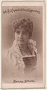 Fanny Gillette, from the Actresses series (N190) issued by Wm. S. Kimball & Co. by William S. Kimball & Company