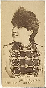 Fanny Rice, from the Actors and Actresses series (N45, Type 1) for Virginia Brights Cigarettes by Allen & Ginter