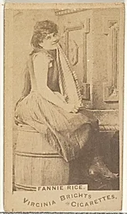 Fanny Rice, from the Actors and Actresses series (N45, Type 1) for Virginia Brights Cigarettes by Allen & Ginter