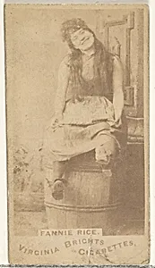 Fanny Rice, from the Actors and Actresses series (N45, Type 1) for Virginia Brights Cigarettes by Allen & Ginter