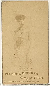 Fanny Rice, from the Actors and Actresses series (N45, Type 1) for Virginia Brights Cigarettes by Allen & Ginter