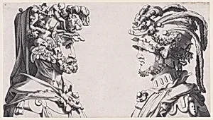 Fantastical Masked Masculine Heads