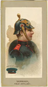 Fatigue Cap, Field Artillery, Germany, from the Military Uniforms series (T182) issued by Abdul Cigarettes