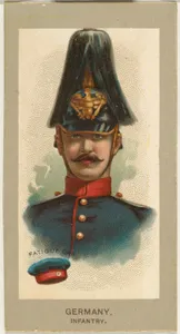 Fatigue Cap, Infantry, Germany, from the Military Uniforms series (T182) issued by Abdul Cigarettes