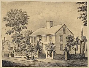 Federal House with Lyre-design Fence