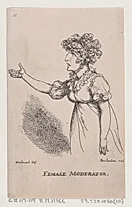 Female Moderator by Thomas Rowlandson|Thomas Tegg|George Murgatroyd Woodward