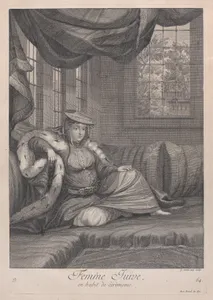 Femme Juive, en habit de cèrèmonie, plate 64 from "Recueil de cent estampes représentent differentes nations du Levant"