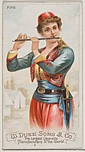 Fife, from the Musical Instruments series (N82) for Duke brand cigarettes by W. Duke, Sons & Co.|Schumacher & Ettlinger