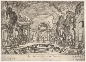 Fifth Interlude: Vulcan (Intermedio quinto di Volcano), from the series 'Seven Interludes' for the wedding celebration of Cosimo de' Medici in Florence, 1608