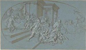 Fight Between Perseus And Phineus in the Palace of Cephus