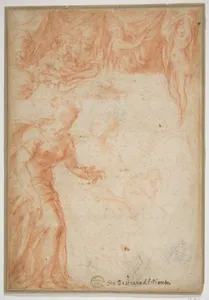 Figural Studies for a Scene (The Birth of the Virgin or Saint John the Baptist?)