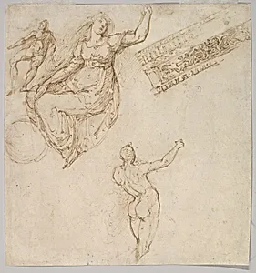 Figure Studies and an Entablature