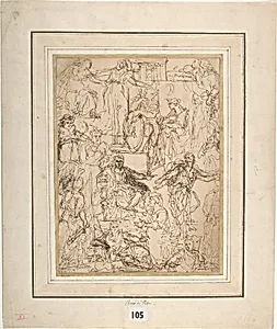 Figure Studies for a Judgment Scene