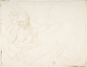 Figures from "The Deluge" of Michelangelo by Alphonse Legros|Michelangelo Buonarroti