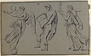 Figures in Procession by Anonymous, French, 18th century