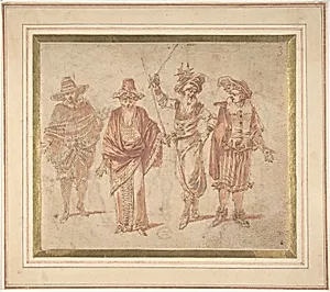 Figures in Theatrical Costumes