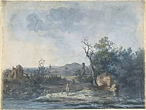 Figures on a Country Road