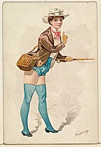Fishing, from the Pretty Athletes series (N196) issued by Wm. S. Kimball & Co. by William S. Kimball & Company|Julius Bien & Co.