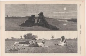 Flirting on the Sea-Shore and on the Meadow (from "Harper's Weekly," Vol. XVIII)