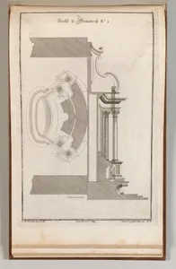 Floorplan and Side View of an Altar, Plate a (2) from 'Unterschiedliche Neu Inventierte Altäre mit darzu gehörigen Profillen u. Grundrißen.'