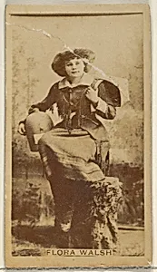 Flora Walsh, from the Actors and Actresses series (N45, Type 8) for Virginia Brights Cigarettes by Allen & Ginter