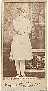 Florence Baker, from the Actors and Actresses series (N45, Type 1) for Virginia Brights Cigarettes by Allen & Ginter